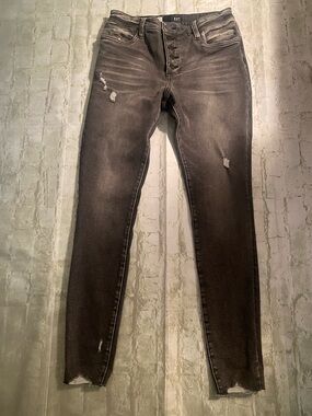 Kut from the Kloth Black / Gray Faded Skinny Jeans
